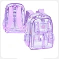 thumbnail image 2 of Gaexia Backpacks,Jelly Transparent Backpack for Students, Large Capacity Casual Daypack for School Commute Travel, Clear Backpack, 2 of 7