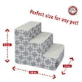 thumbnail image 4 of Majestic Pet Links Pet Stairs 3 Steps Gray Machine Washable Removable Cover 18" x 16" x 15", 4 of 5