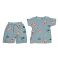 thumbnail image 4 of Conjunto De Pantalones Cortos Para Bebé, Conjunto De Ropa De Verano Para Bebé Cómodo De Algodón Con Patrón Lindo Para Niños Pequeños Para La Vida Diaria Para Cumpleaños EOTVIA NO, 4 of 7
