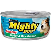 Mighty Dog: Senior Turkey & Rice Dinner Dog Food, 5.5 oz