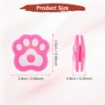 thumbnail image 3 of Tennis Racket Dampener [6PCS] - Funny Cute Cats Paw Shape Silicone Tennis Shock Absorber Racket Vibration Dampener [White, Pink], 3 of 7