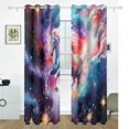 thumbnail image 2 of Horse in Starry Sky Black Out Curtains 72 Inch Length Curtains for Sliding Glass Doors Bedroom Living Room 2 Pack, 2 of 6