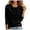 C-Black, variant on Long Sleeve Velvet Tops for Women, Frill Mock Neck Casual Loose Fit Fall Winter Velour Blouses(Wine,S)