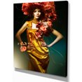 thumbnail image 2 of Design Art - Femme Sensuelle en Robe Jaune, 2 of 3