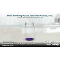 thumbnail image 4 of DISCOUNT PROMOS 8 oz Small Purple Glass Mason Drinking Jars Set of 10, 4 of 5