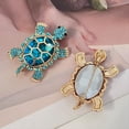thumbnail image 4 of Broche de Tortuga de Diamantes Completo Diseño de Nicho de Alta Gama Broche de Diamantes de Imitación Broche Europeo y Americano Rosa, 4 of 8