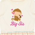 thumbnail image 4 of Inktastic Big Sis Monkeys Girls Toddler Dress, 4 of 5