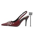 thumbnail image 5 of Aobny Stiletto Women's Shoes Closed Toe Heels Heels High Heels Pumps Shoes Shoe Red Pointy Toe Ankle Strap Soft Toe Womens Summer Shoes,Size 39, 5 of 9