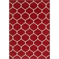 thumbnail image 3 of Unique Loom Trellis Frieze Collection Area Rug - Rounded (7' 1" x 10' Rectangle Red/Ivory), 3 of 7