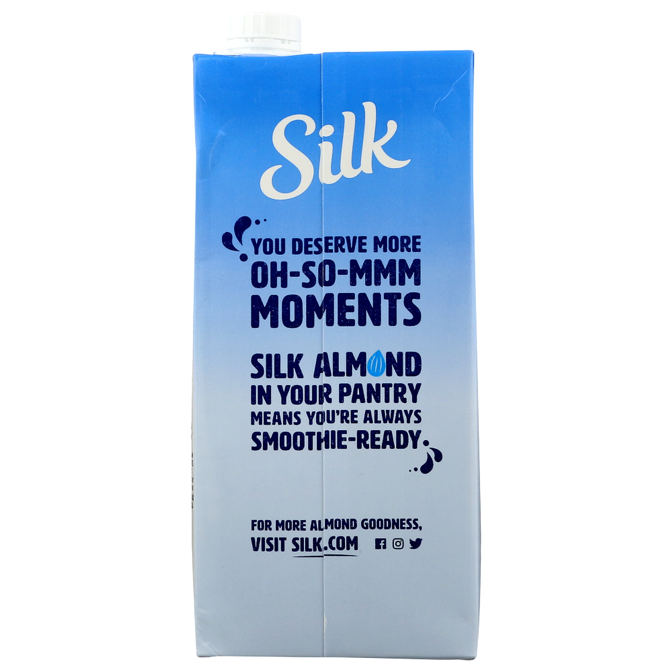 (3 pack) Silk Pure Almond Vanilla Almond Milk, 1 qt