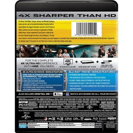 Fast & Furious 6 (4K Ultra HD) [UHD]