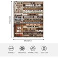 thumbnail image 2 of Step Dad Gifts, Bonus Dad Blanket 50''''x60'''', Step Dad Gifts from Daughter, Birthday Bonus Dad Gifts Fathers Day Soft Cozy Flannel Throw Blanket Stepped Up Dad Blanket, 2 of 6