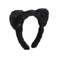 thumbnail image 2 of Way To Celebrate Halloween Women's Fuzzy Cat Ears Headband, Black, 2 of 4