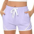 thumbnail image 2 of BLVB Womens Sweat Shorts Comfy Casual Lounge Drawstring Elastic Waist Summer Athletic Shorts with Pocket, 2 of 7