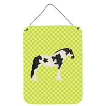 Carolines Treasures BB7738DS1216 Cyldesdale Horse Green Wall or Door Hanging Prints