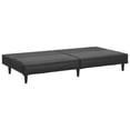 thumbnail image 4 of vidaXL 2-Seater 78.7" x 33.3" x 27.2" Sofa Bed Black Faux Leather, 4 of 10