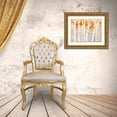thumbnail image 3 of Goldberger, Jennifer 24x19 Gold Ornate Wood Framed with Double Matting Museum Art Print Titled - Swaying Birches II, 3 of 4