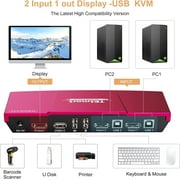 Tesmart 2-port Kvm Switch - Displayport 1.2