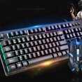 thumbnail image 3 of KAKOWELY 1 Set Wired USB Game Suspension Keyboard Mouse Set Mechanical Mouse Keyboard Kit,17.32X"X5.51"X1.22", 3 of 5