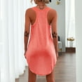 thumbnail image 4 of Women Summer Tank Tops U Neck Casual Sleeveless T-shirts Long Tank Tops, 4 of 4