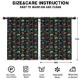 thumbnail image 2 of Blackout Kids Curtains,Neon Controllers Games Icons Black Pattern Childrens Insulated Curtains Set Of 2,Bedroom Essentials,Toddler Room Decor 42"x54", 2 of 5