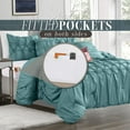 thumbnail image 3 of Mocassi - Ella Bedding Collection, 12PC Comforter Set with Matching Shams, Decorative Pillows, and Sheet Set, Full/Queen Size, Mint Green, 3 of 7