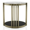 thumbnail image 5 of Furniture of America Kual Contemporary Metal 2-Piece Coffee Table Set in Brass, 5 of 11