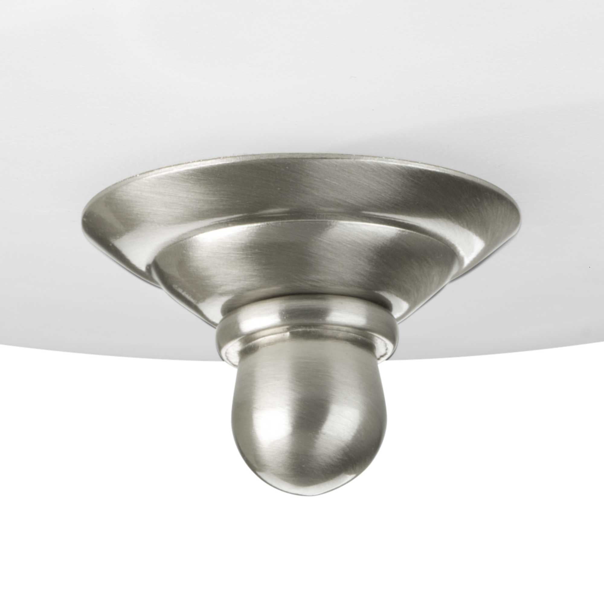 Two-Light Dome Glass 13-1/4" Close-to-Ceiling