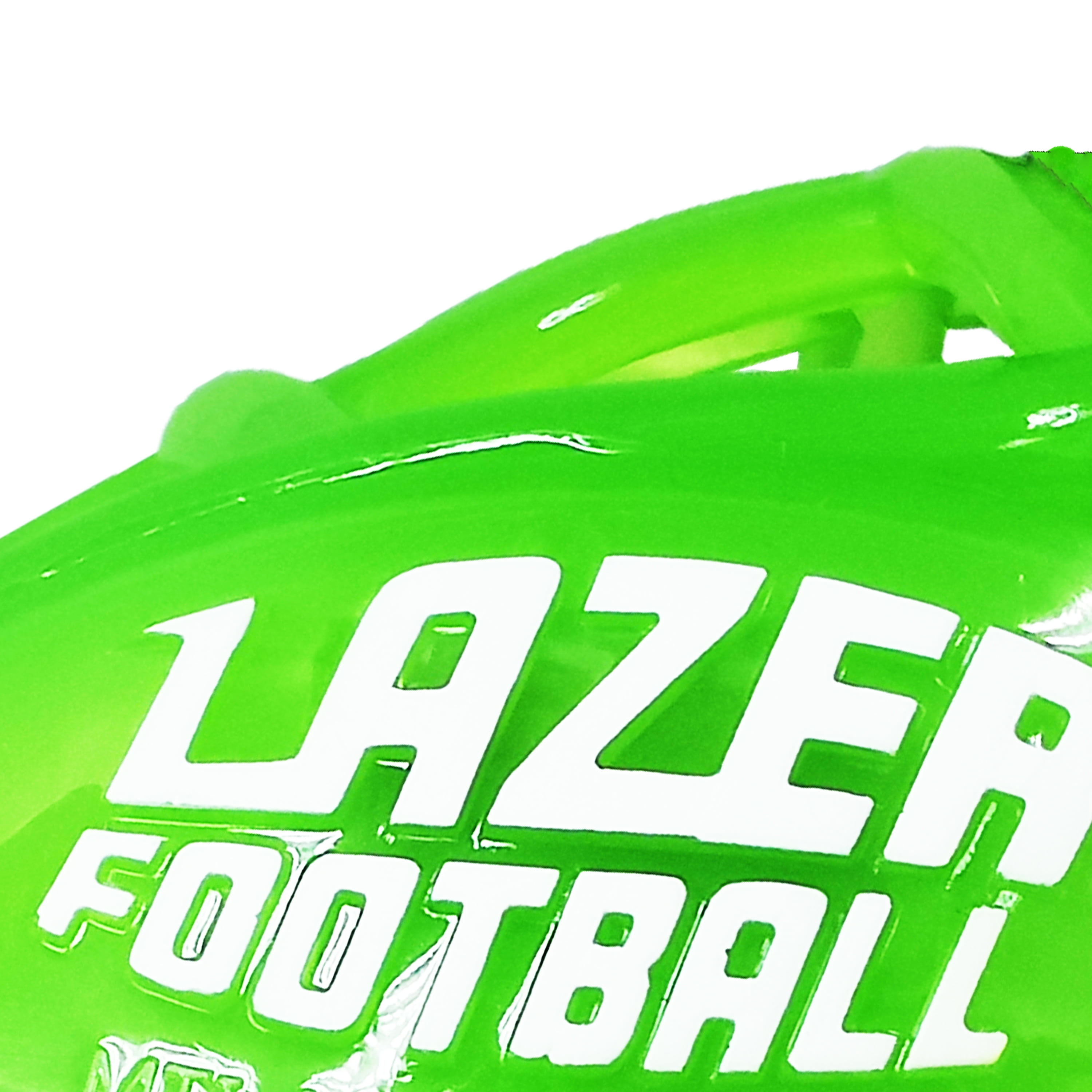 (3 pack) Lazer Light Up Glow Rubber Toy Football, Green, Pee Wee Size 5