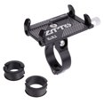 thumbnail image 1 of Soidarity Soporte de teléfono para bicicleta de montaña, soporte para teléfono para manillar de bicicleta, abrazadera de aleación de aluminio Ciclismo negro Soidarity OD0196-01, 1 of 6