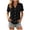Black, variant on Cilsoka Womens Short Sleeve Button Down Shirts Dressy Casual Summer Tops Trendy Business Shirts with Pockets