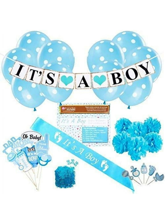 It's A Boy Baby Shower Party Decorations Kit