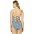 thumbnail image 2 of Tommy Bahama Desert Python One-Piece Swimsuit, Blue Monday, Small, 2 of 2
