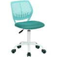 thumbnail image 1 of FurnitureR Carnation Swivel Teen Plastic and Mesh Task Chair in Turquoise, 1 of 7