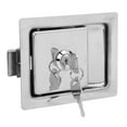 Toolbox Latch Stainless Steel Flush Mount Tool Box Latch Paddle Lock with 2 Keys for RVs Trucks