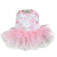 thumbnail image 2 of SPRING PARK Princess Dress Flower Printing Layered Net Yarn Dog Dress Tutu Gauze Wedding Skirt for Dogs and Cats, 2 of 7
