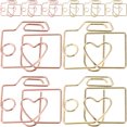 thumbnail image 1 of Shisuyan 20 Pcs Mini Clips d'Artisanat Clips de Documents Multi-Usages Clips de Papier en Métal Clips Décoratifs, 1 of 9