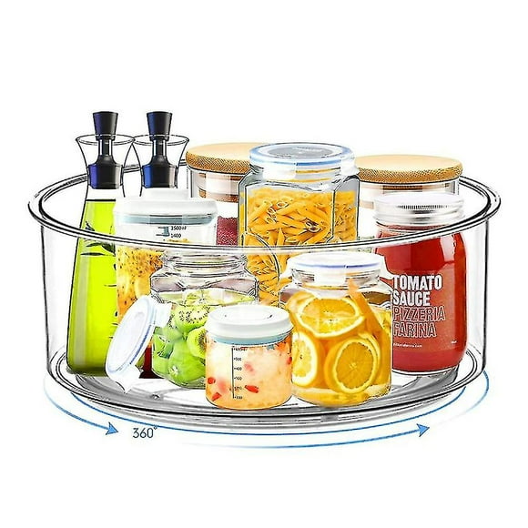 1 Piece Turntable Turntable Organizer Fridge Turntable For Storage Jars And Spices Transparent