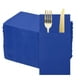 thumbnail image 1 of 100 Pcs Servilletas Desechables con Sensación de Lino y Bolsillos para Cubiertos Incorporados, Servilletas de Papel para Cuchillo y Tenedor Azul Oscuro, 1 of 6