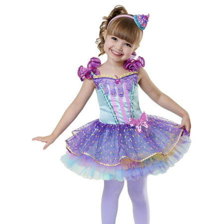 Toddler Girls Cupcake Cuite Costume With Dress & Headband 2T