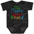 thumbnail image 3 of Inktastic My Poppop Loves Me Grandchild Boys or Girls Baby Bodysuit, 3 of 5