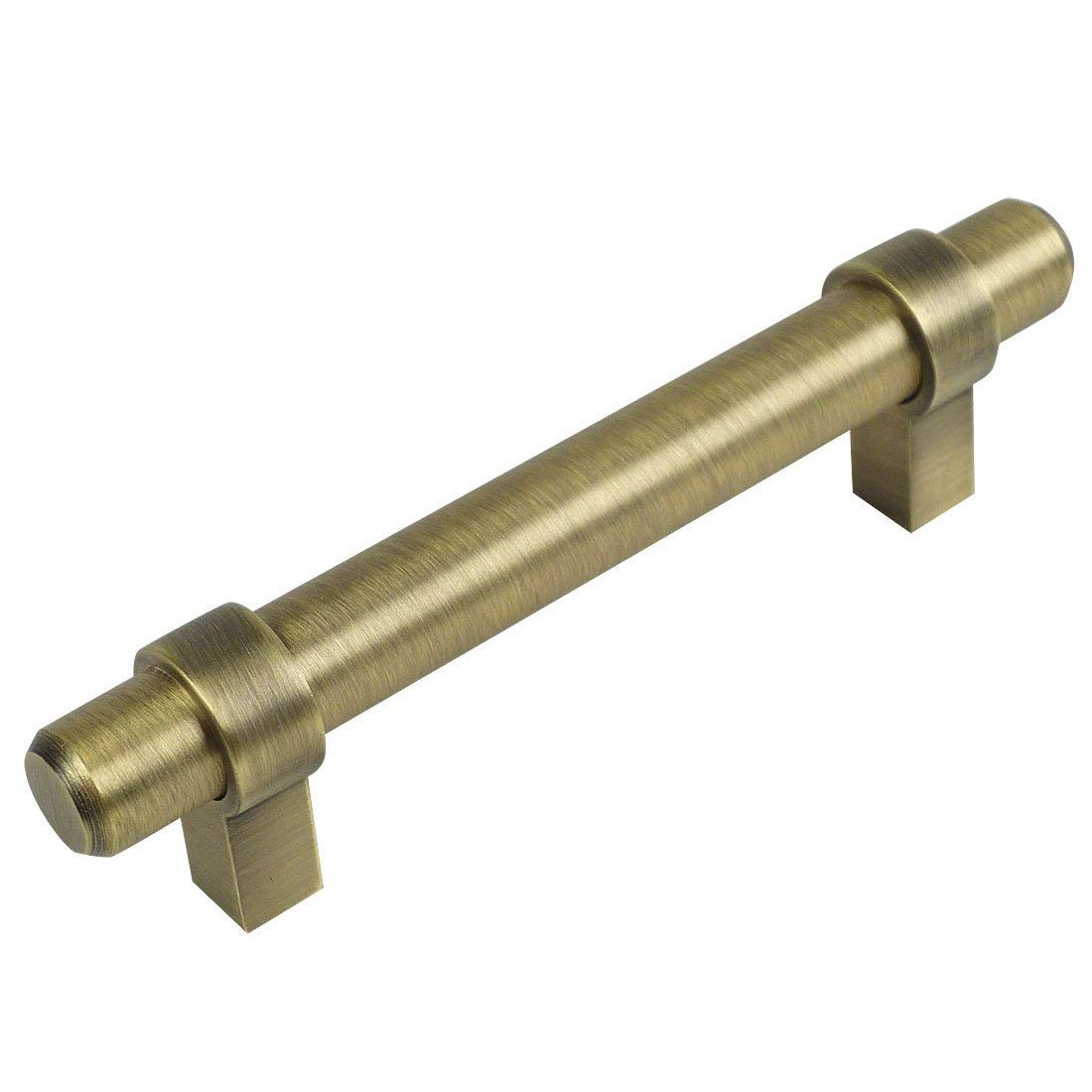 Cosmas 1613BAB Brushed Antique Brass Euro Style Bar Handle Pull 3" Hole Centers