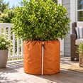 thumbnail image 4 of Plant Pot Thermal Cover, Insulated Winter Potted Plant Protection Cover, Frost Resistant Plant Pot Cover for Balcony Courtyard Outdoor Plants(17.7x27.6 inch#2), 4 of 6