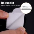 thumbnail image 3 of Carpet Fixing Stickers Double Sided Self-Adhesive Non-slip Sticker Car Floor Mat Fixed Patches Universal Adhesive Fastener Tapes Black-Rectangle-B 20pairs (40pcs), 3 of 6