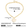 thumbnail image 2 of Sunyuer 18K Gold-Plated Stainless Steel & Resin Heart Pendant Necklace for Women - Classic & Versatile Fashion Jewelry with Fade-Resistant Finish, 2 of 7