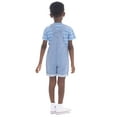 thumbnail image 3 of Smurfs Toddler Boy Denim Shortall with Striped T-Shirt, 2-Piece Set, Sizes 12 Months - 5T, 3 of 5