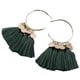 thumbnail image 5 of Pendientes de araña Sonducket Moda Bohemia Étnica Abanico Borla Oreja Cuelga Aro Día de San Valentín Niñas, 5 of 5
