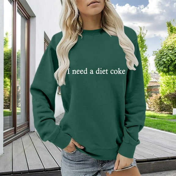 Tittly Sweatshirt for Women Womens Pullover Long Sleeve Sweatshirt For Women Crewneck Fleece Sweater Retro Fall Sweatshirt Crewneck Sweatshirts Women Graphic Sweatshirts for Women AG L