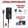 thumbnail image 2 of Cargador Para Laptop Tipo C 65w Universal Mac Hp Lenovo-JUSTCLICK MX, 2 of 7