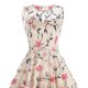 thumbnail image 4 of Vestido de Verano Sexy de la Moda de las Mujeres, Casual sin Mangas Cuello Redondo Impreso Vestido de Ruffle de Ajuste Delgado con Cinturón para la Fiesta Y el Uso Diario, 4 of 8